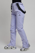 Оптом Горнолыжный костюм женский фиолетового цвета 77038F, фото 18
