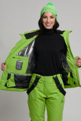 Оптом Горнолыжный костюм женский зеленого цвета 77038Z в Казани, фото 10