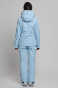 Оптом Горнолыжный костюм женский голубого цвета 77039Gl в Казани, фото 4