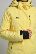 Оптом Горнолыжный костюм женский желтого цвета 77039J в Казани, фото 12