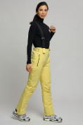 Оптом Горнолыжный костюм женский желтого цвета 77039J в Казани, фото 15