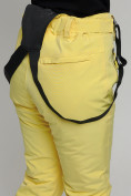 Оптом Горнолыжный костюм женский желтого цвета 77039J в Казани, фото 19