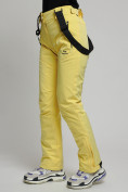 Оптом Горнолыжный костюм женский желтого цвета 77039J в Казани, фото 22