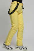 Оптом Горнолыжный костюм женский желтого цвета 77039J в Казани, фото 23