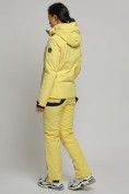 Оптом Горнолыжный костюм женский желтого цвета 77039J в Казани, фото 5
