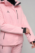 Оптом Горнолыжный костюм женский розового цвета 77039R в Казани, фото 11