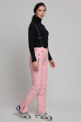 Оптом Горнолыжный костюм женский розового цвета 77039R в Казани, фото 13