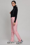Оптом Горнолыжный костюм женский розового цвета 77039R в Казани, фото 14