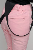 Оптом Горнолыжный костюм женский розового цвета 77039R в Казани, фото 16