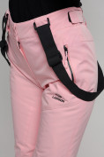 Оптом Горнолыжный костюм женский розового цвета 77039R в Казани, фото 17