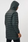 Оптом Куртка мужская демисезонная удлиненная цвета хаки 7704Kh, фото 10