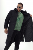 Оптом Куртка удлинённая мужская зимняя черного цвета 7708Ch в Екатеринбурге, фото 25