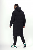 Оптом Куртка удлинённая мужская зимняя черного цвета 7708Ch в Екатеринбурге, фото 5