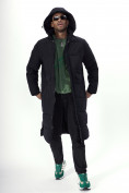 Оптом Куртка удлинённая мужская зимняя черного цвета 7708Ch в Екатеринбурге, фото 7