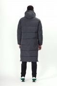 Оптом Куртка удлинённая мужская зимняя темно-серого цвета 7708TC в Екатеринбурге, фото 6