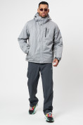 Оптом Спортивная куртка мужская зимняя светло-серого цвета 78016SS в Казани, фото 14