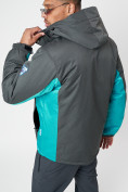 Оптом Спортивная куртка мужская зимняя серого цвета 78016Sr в Казани, фото 4