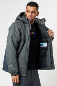 Оптом Спортивная куртка мужская зимняя темно-серого цвета 78016TC в Екатеринбурге, фото 5
