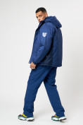 Оптом Спортивная куртка мужская зимняя темно-синего цвета 78016TS в Казани, фото 10