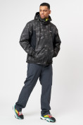 Оптом Спортивная куртка мужская зимняя цвета хаки 78018Kh в Казани, фото 18