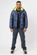 Оптом Спортивная куртка мужская зимняя темно-синего цвета 78018TS в Казани, фото 9