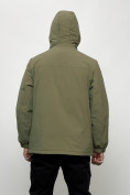 Оптом Куртка молодежная мужская весенняя с капюшоном светло-зеленого цвета 803ZS, фото 10