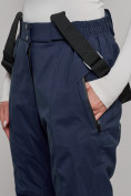 Оптом Полукомбинезон утепленный женский большого размера темно-синего цвета 811TS в Сочи, фото 10