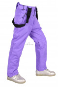 Оптом Брюки горнолыжные подростковые для девочки фиолетового цвета 816F, фото 4