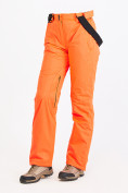 Оптом Брюки горнолыжные женские оранжевого цвета 818O в Омске, фото 5