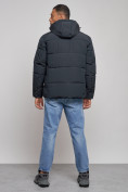 Оптом Куртка зимняя молодежная мужская с капюшоном темно-синего цвета 8320TS в Барнауле, фото 4