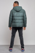 Оптом Куртка мужская зимняя с капюшоном спортивная великан цвета хаки 8377Kh в Перми, фото 4