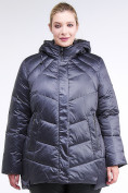 Оптом Куртка зимняя женская стеганная темно-фиолетовый цвета 85-923_889TF в Самаре, фото 2