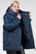 Оптом Куртка зимняя женская стеганная темно-зеленого цвета 85-951_079TZ, фото 8