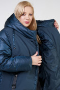 Оптом Куртка зимняя женская стеганная темно-зеленого цвета 85-951_079TZ, фото 9