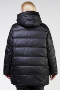 Оптом Куртка зимняя женская стеганная черного цвета 85-951_701Ch в Перми, фото 5