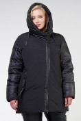 Оптом Куртка зимняя женская стеганная черного цвета 85-951_701Ch в Самаре, фото 6
