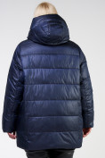 Оптом Куртка зимняя женская стеганная темно-синего цвета 85-951_16TS в Новосибирске, фото 6