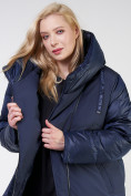 Оптом Куртка зимняя женская стеганная темно-синего цвета 85-951_16TS, фото 8
