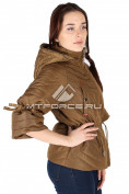 Оптом Куртка женская весна каричневого цвета 8501K, фото 7