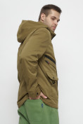 Оптом Куртка спортивная мужская с капюшоном бежевого цвета 8596B в Казани, фото 20