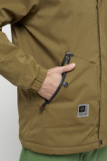 Оптом Куртка спортивная мужская с капюшоном бежевого цвета 8598B в Казани, фото 14