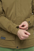 Оптом Куртка спортивная мужская с капюшоном бежевого цвета 8599B в Екатеринбурге, фото 15