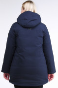 Оптом Куртка зимняя женская классическая темно-синего цвета 86-801_16TS, фото 4