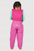 Оптом Брюки горнолыжные подростковые для девочки розового цвета 8736R, фото 3