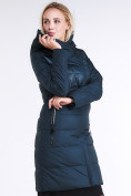 Оптом Куртка зимняя женская молодежная стеганная темно-зеленого цвета 870_03TZ в Екатеринбурге, фото 4