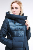 Оптом Куртка зимняя женская молодежная стеганная темно-зеленого цвета 870_03TZ в Казани, фото 8