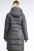 Оптом Куртка зимняя женская молодежная стеганная светло-серого цвета 870_05SS в Казани, фото 4