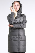 Оптом Куртка зимняя женская молодежная стеганная светло-серого цвета 870_05SS, фото 5