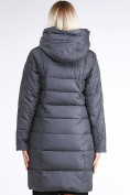 Оптом Куртка зимняя женская молодежная стеганная серого цвета 870_11Sr, фото 5