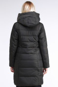 Оптом Куртка зимняя женская молодежная стеганная темно-серого цвета 870_13TC, фото 5